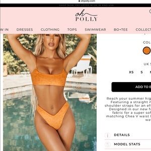 Oh Polly Orange Bikini